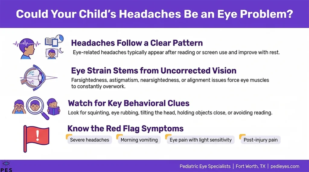 infographic: could your child's headaches be an eye problem